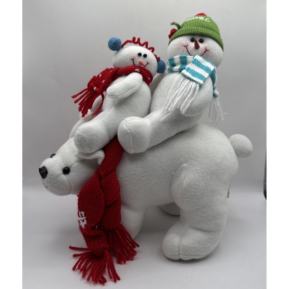 Kohl's St Nicholas Square Polar Bear Express Plush Toy - Snow Days Snowman
